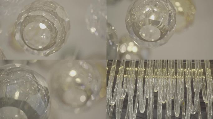02玻璃展会 玻璃灯具 琉璃 水晶灯4K