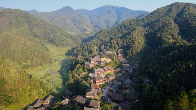 山村航拍2云南昭通乡村航拍山路田野大山