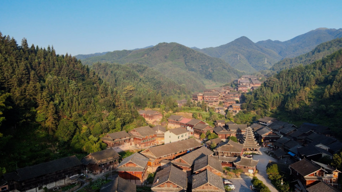 山村航拍2云南昭通乡村航拍山路田野大山