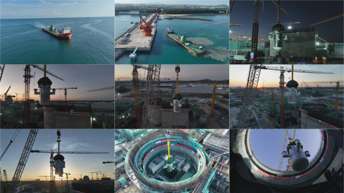 海南核电小堆玲龙一号一体化压力容器吊装