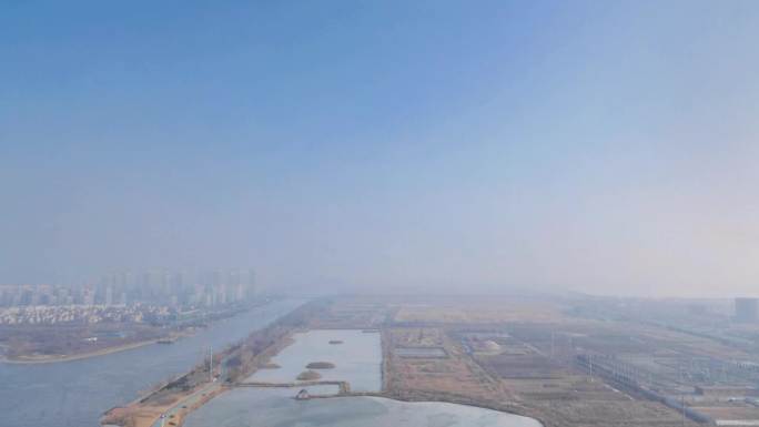 东营 雪莲大剧院 地标建筑 冬季