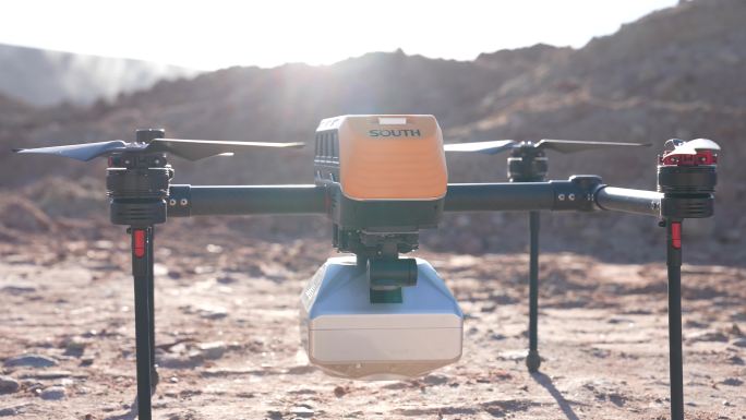 矿山无人机航拍测绘 斜坡测绘视频素材