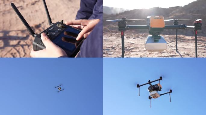 矿山无人机航拍测绘 斜坡测绘视频素材