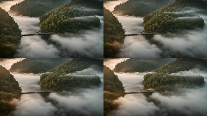 山川森林河流云雾4K-9