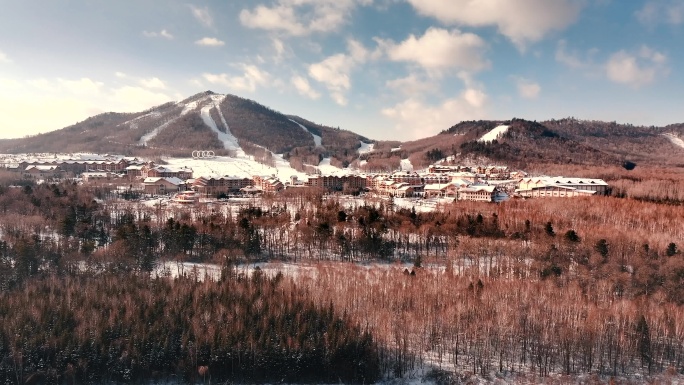 【4K】吉林长白山万达滑雪场航拍