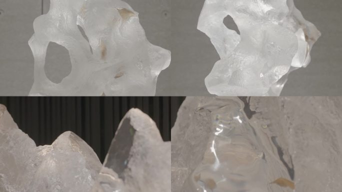 16玻璃展会 玻璃制品 琉璃 冰山摆件