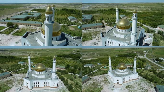 哈萨克斯坦，阿利斯坦巴孛金顶陵墓-空中轨道