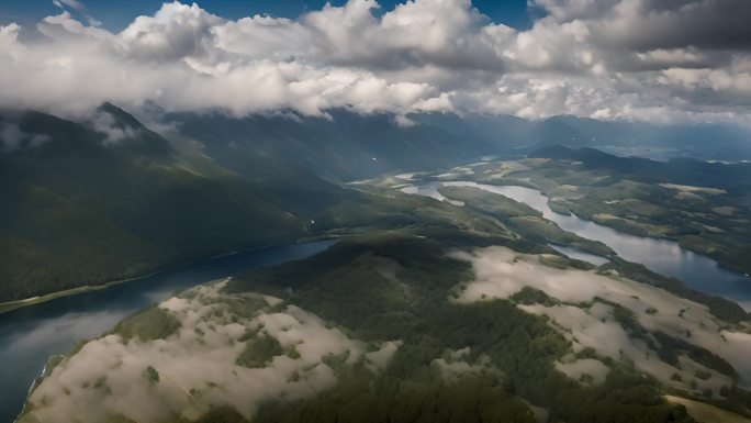 山川森林河流云雾4K-10