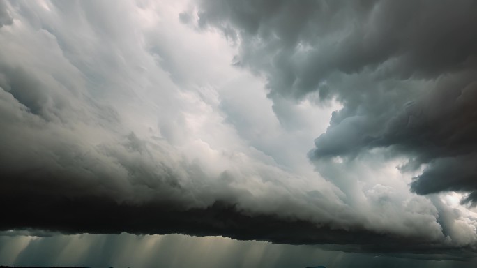 乌云阴天乌云密布大雨将至空境云翻滚龙卷风