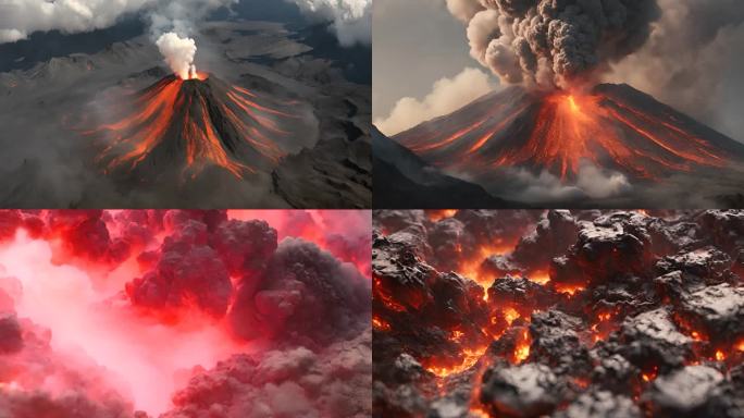 火山 火山爆发 火山喷发 岩浆