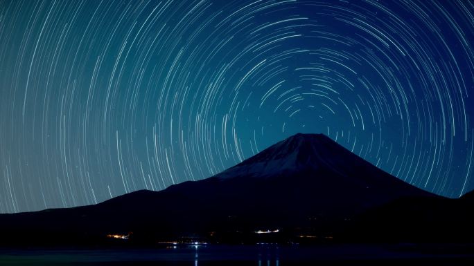 【独家】4K延时高清山星轨星空