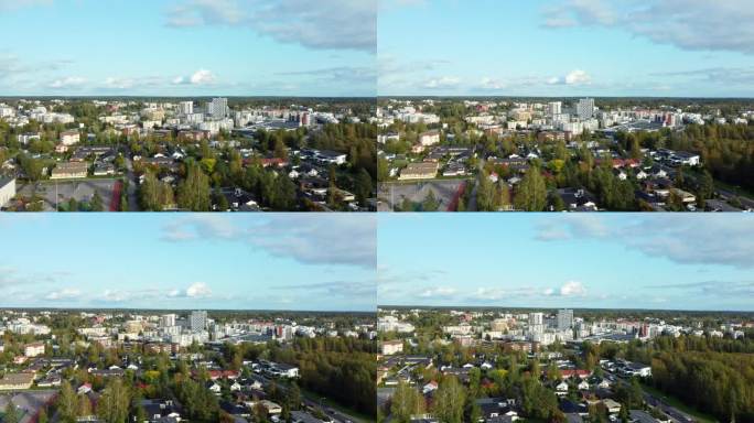 芬兰Järvenpää的水平立交桥，低建筑指数，低拥挤，可持续和环保的增长