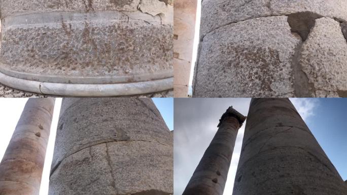 阿尔忒弥斯神庙在萨迪斯古城，萨迪斯在马尼萨土耳其-希腊建筑，安纳托利亚，土耳其，石材，建筑结构-阿尔