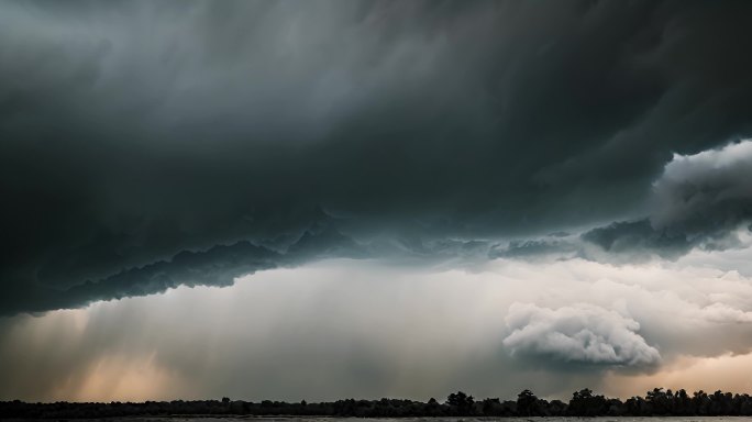 乌云阴天乌云密布大雨将至空境云翻滚龙卷风