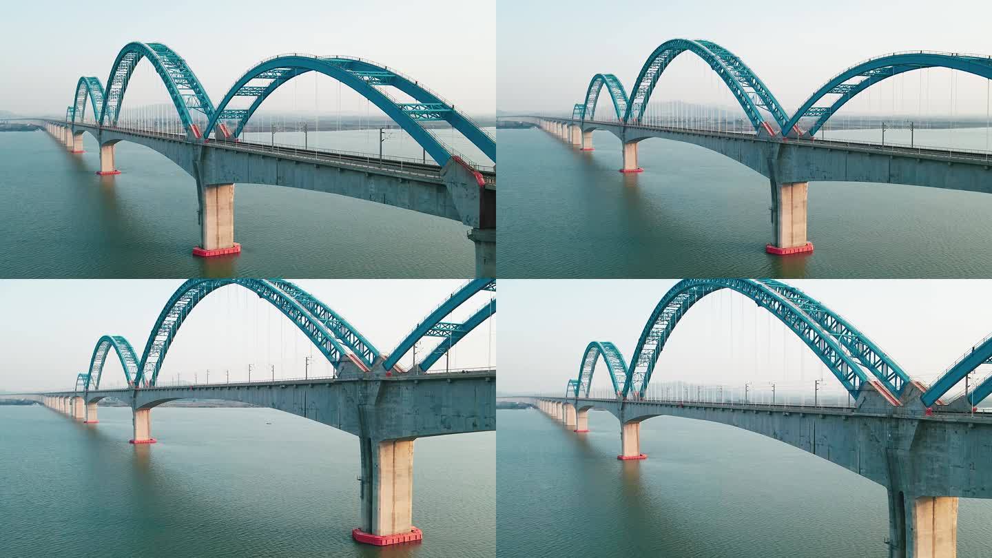 航拍汉丹高铁大桥
