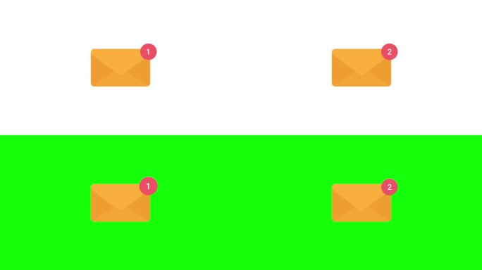 新的电子邮件通知动画视频