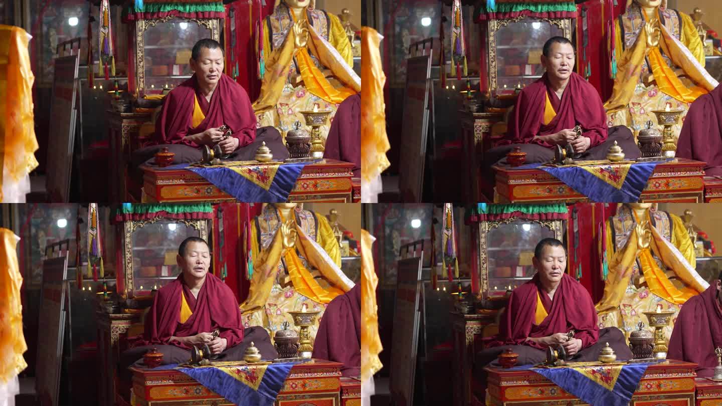 藏传佛教僧人佛像实拍
