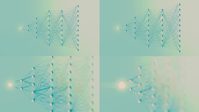深度神经网络模型可视化动画。深度学习，大语言模型节点抽象意识介绍