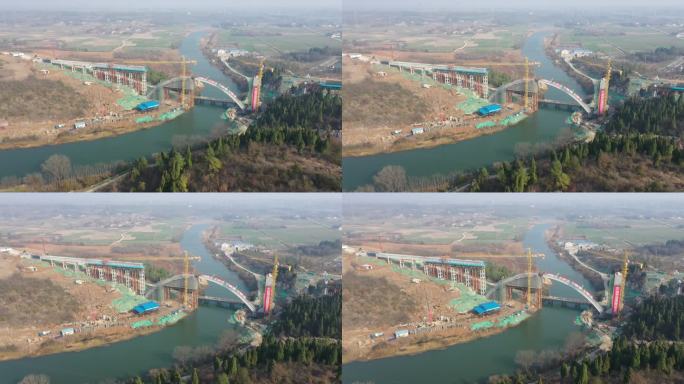 国家重大农业项目湖北漳河响水洞渡槽合龙