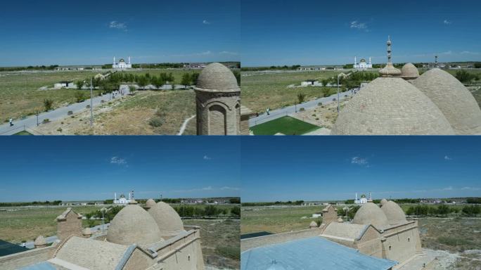 哈萨克斯坦的阿利斯坦巴布陵墓——空中回调
