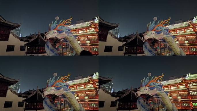 上海豫园 龙花灯
