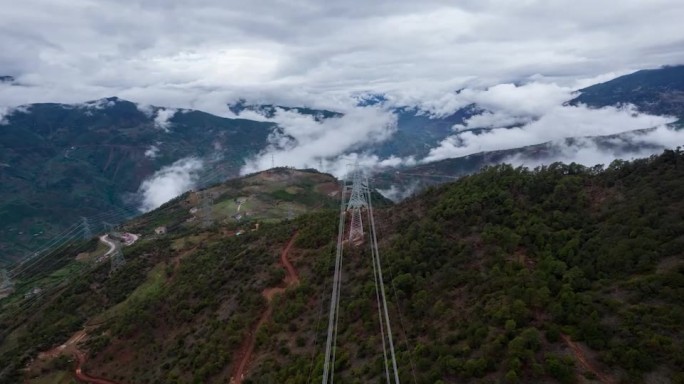 电力线路航拍延时