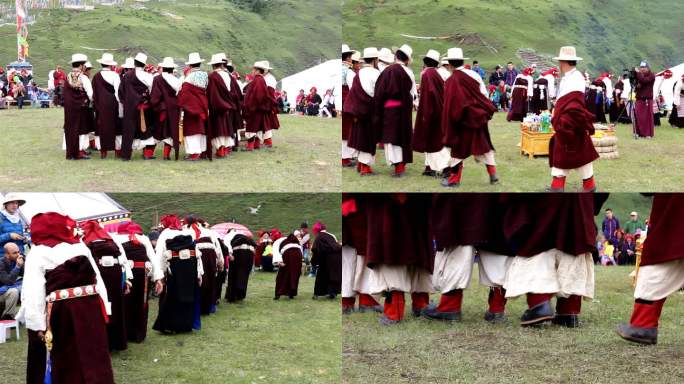甘孜藏族自治州塔公草原藏族舞