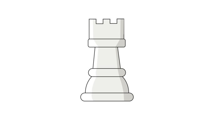 动画视频形成一个车棋子图标