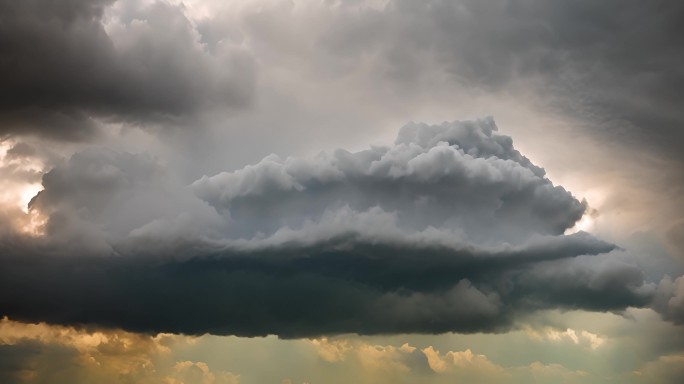 乌云阴天乌云密布大雨将至空境云翻滚龙卷风