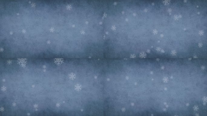 打开背景动画的雪花落在一个蓝色的水彩背景