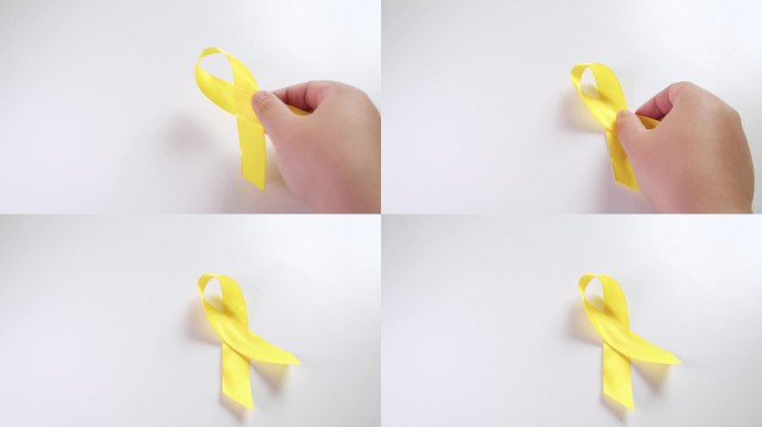 黄丝带主要表示预防自杀、提高对肝病和癌症的认识，尤其是儿童。