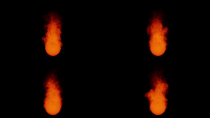 透明背景上的火焰余烬粒子可以在视频编辑程序中进行混合模式，屏幕或添加功能。将火焰放置在背景上，以便在