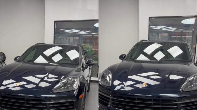 23款保时捷卡宴月光蓝