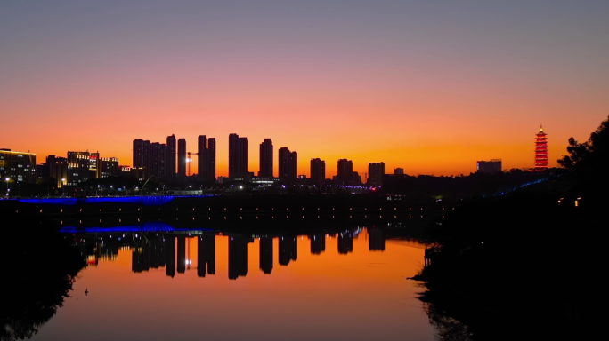 赣州翠浪塔夜景