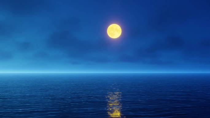 月亮 海上明月