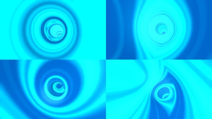 循环动画，飞过一个蓝色的管子。
