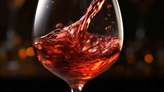 红酒橡木桶倒红酒酒窖葡萄酒红酒杯酒架