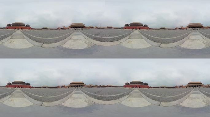 VR全景北京故宫太和门广场8K全景视频