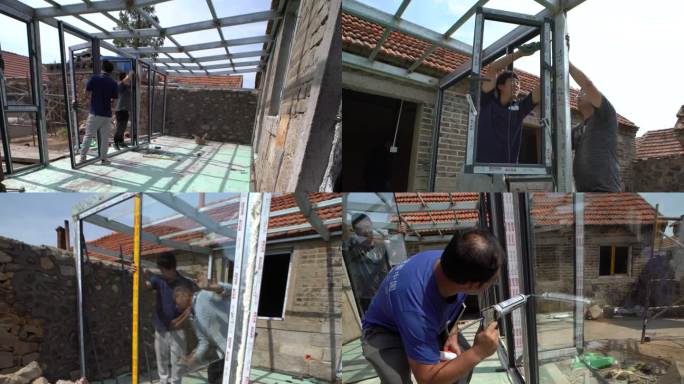 农村修建玻璃阳光房屋