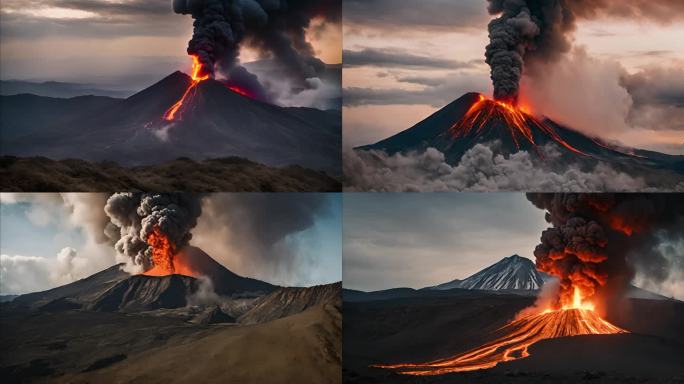 超震撼火山爆发合集 4k