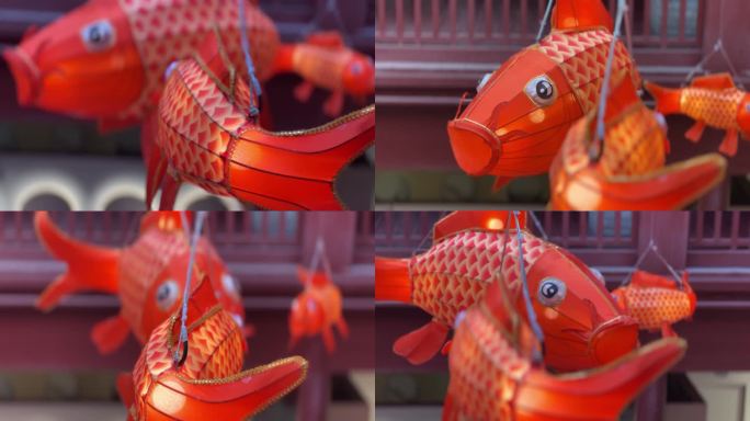 红灯笼 年年有余 年年有鱼 新年春节民俗