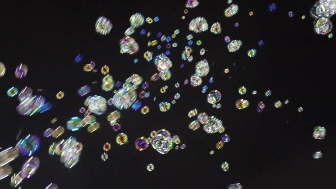 水泡粒子气泡泡上升素材泡泡背景透明 循环