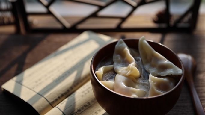 节日包饺子 春节 冬至 小年中华传统美食