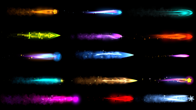 15组激光、子弹、游戏特效，粒子特效