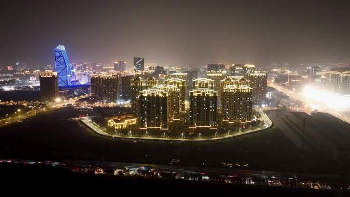 4K高清奉贤新城夜景