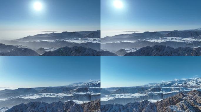 晴空万里 茫茫雪山