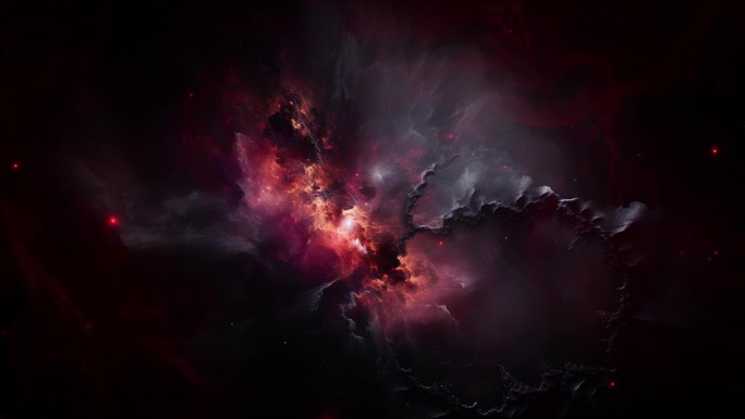 黑暗科幻小说深空星云与白矮星超新星