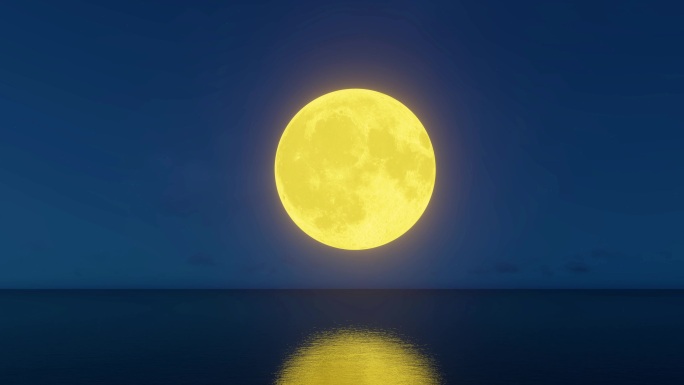 海面月亮 海上明月