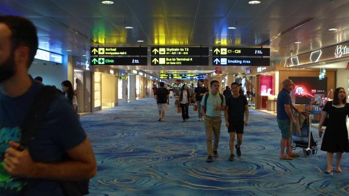 新加坡樟宜国际机场旅客机场内换乘