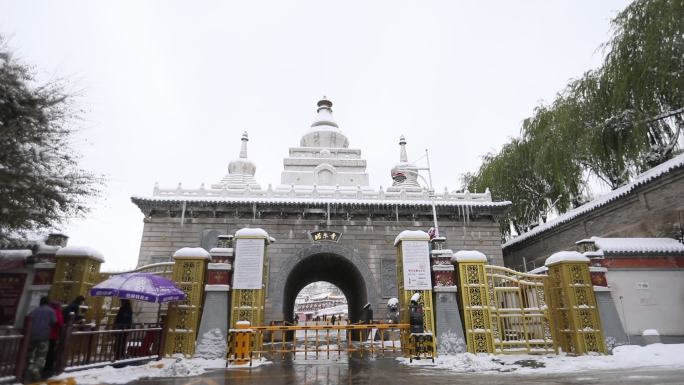 塔尔寺 下雪 建筑